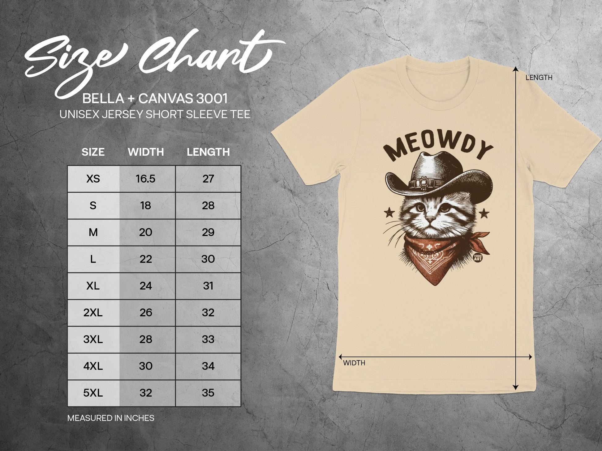Meowdy Cowboy Cat Graphic Unisex Short Sleeve Tee
