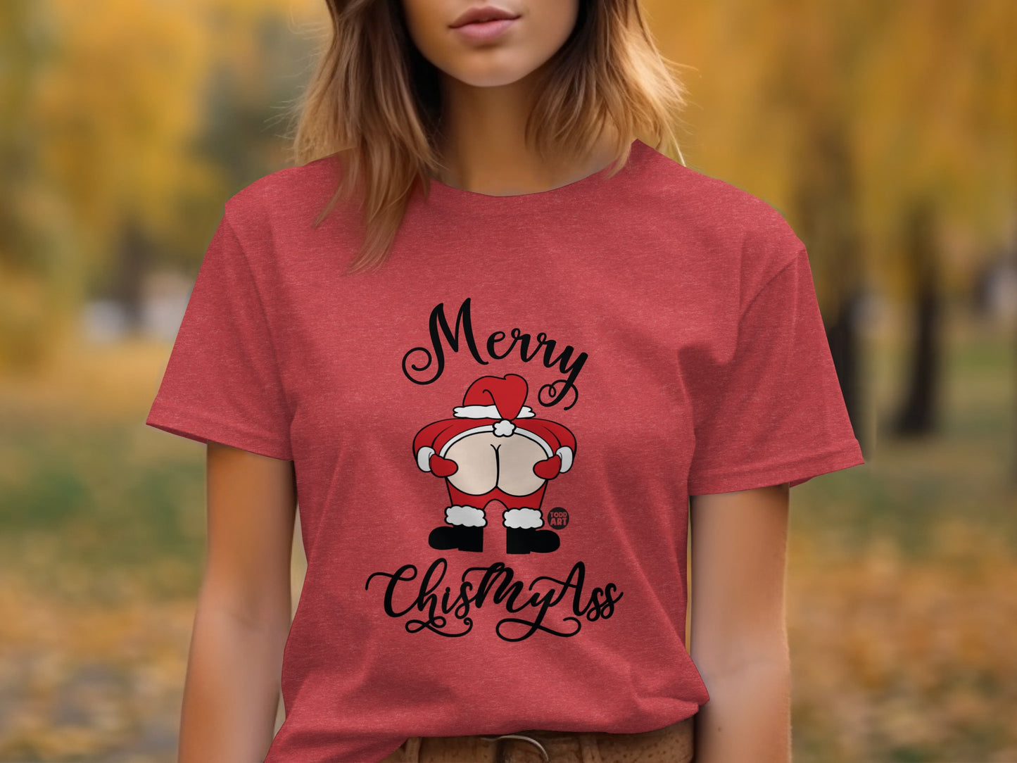 Merry Chistmyass Santa Graphic Tee Shirt