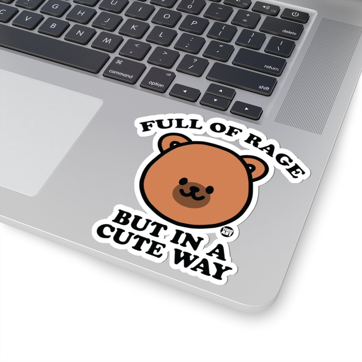 Angry BearTodd Art Sticker