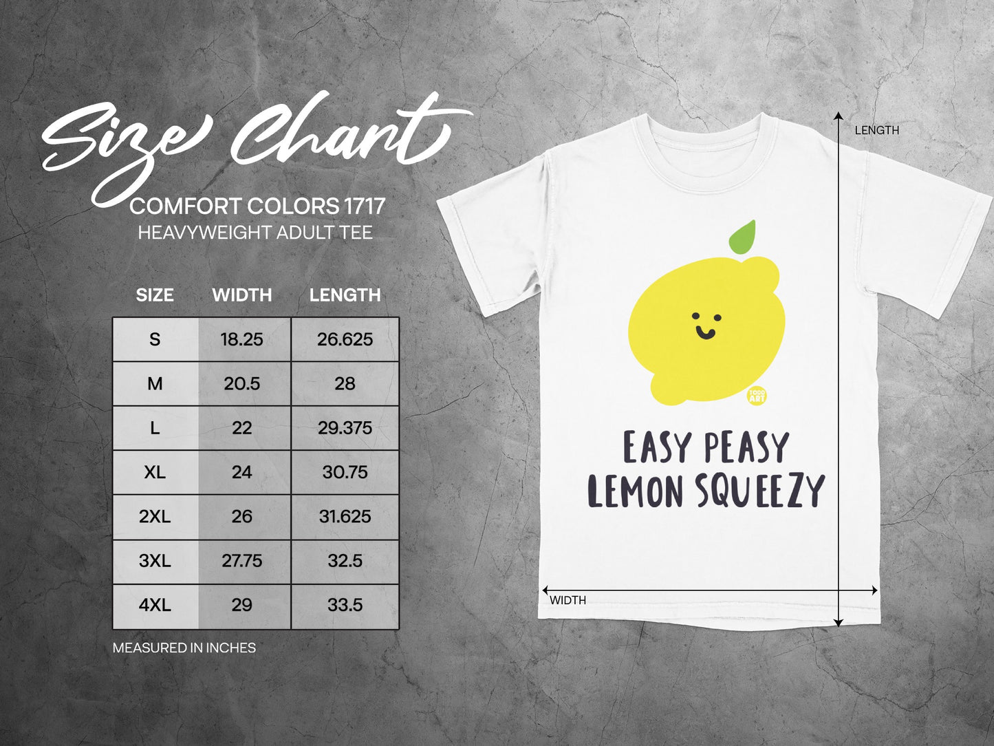 Easy Peasy Lemon Squeezy Comfort Colors 1717 Tee product type