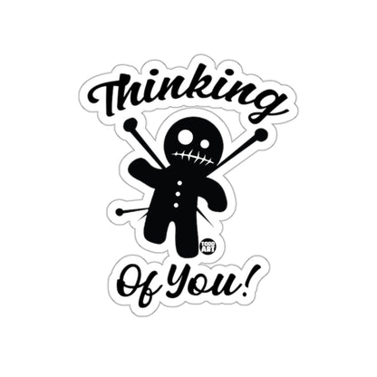 Thinking Of You Voodoo Doll Sticker for Unique Style