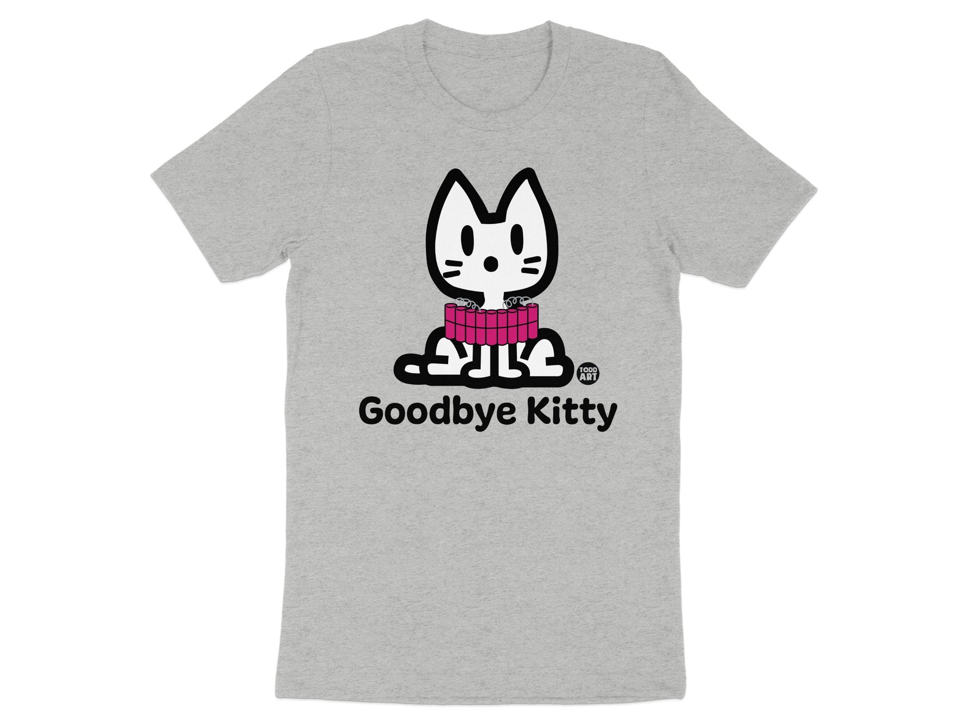 Goodbye Kitty Graphic T-Shirt Fun Casual Shirt