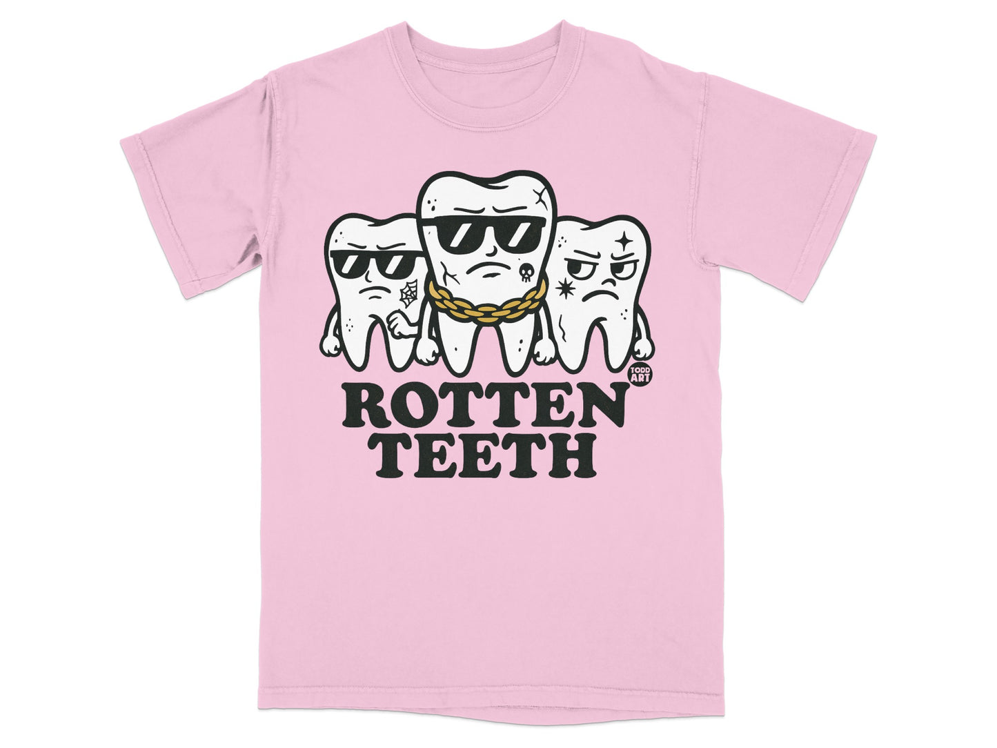 Rotten Teeth Cartoon Shades Gold Chain Spiderweb Star product type