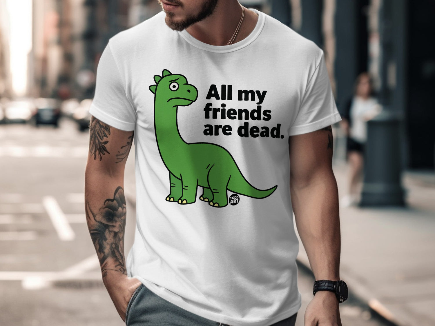 All My Friends Are Dead Dinosaur Shirt