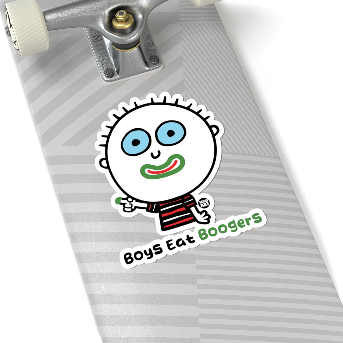 Boys Eat Boogers Die-Cut Sticker