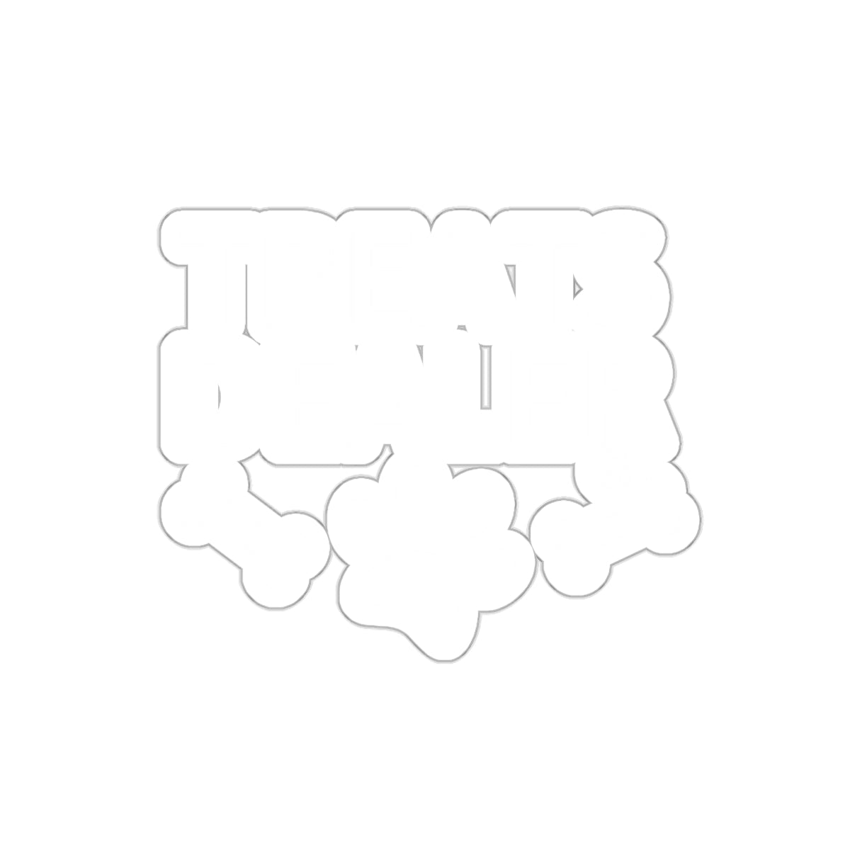 Treats Dealer Sticker Design with Bones and Paw Shape