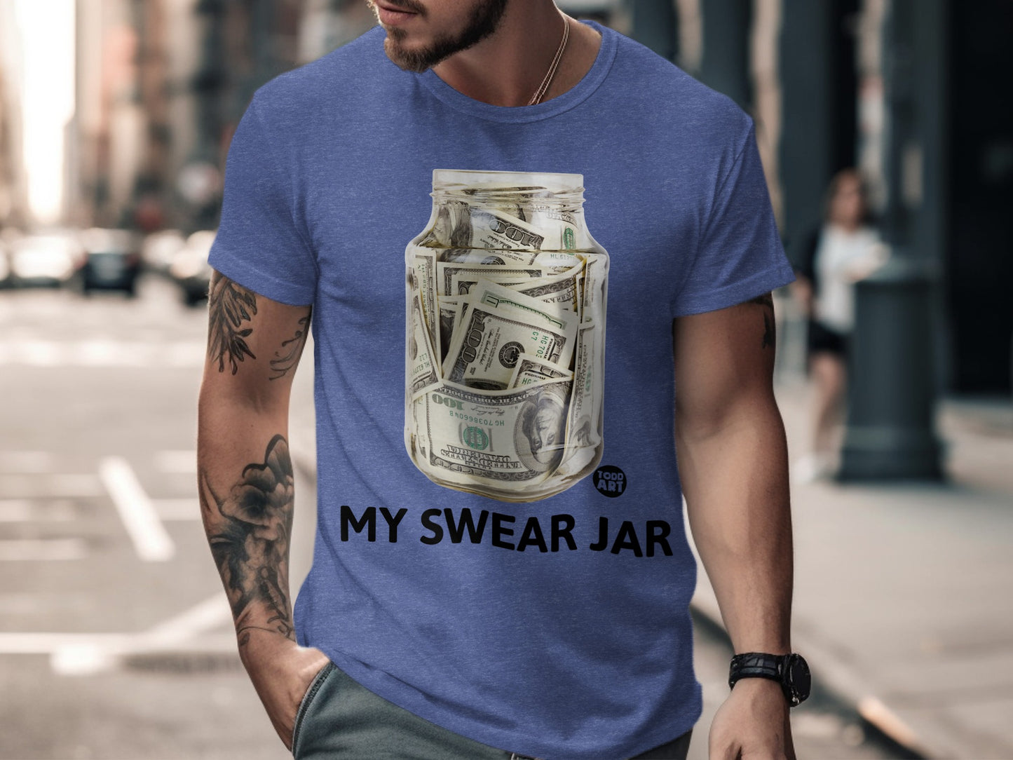 My Swear Jar Design T Shirt Casual Wear Product