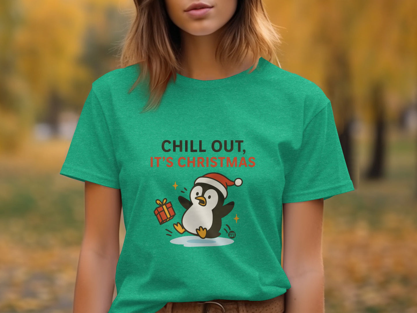 Chill Out It's Christmas Penguin T-Shirt