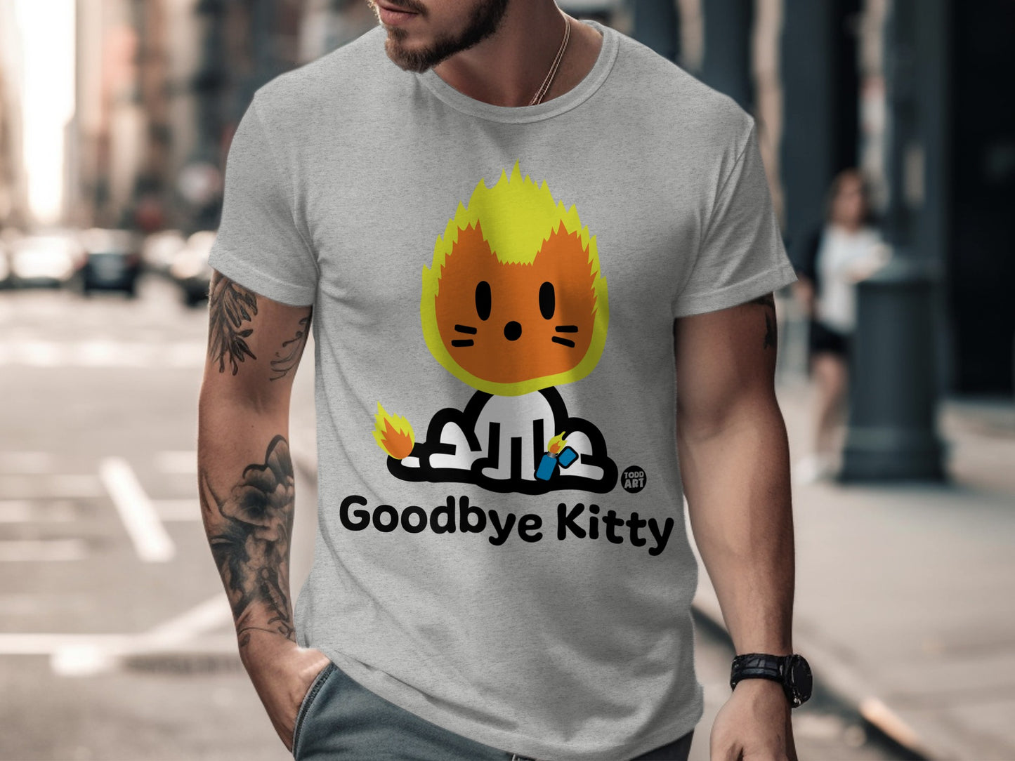 Goodbye Kitty Graphic Tee for Men or Women
