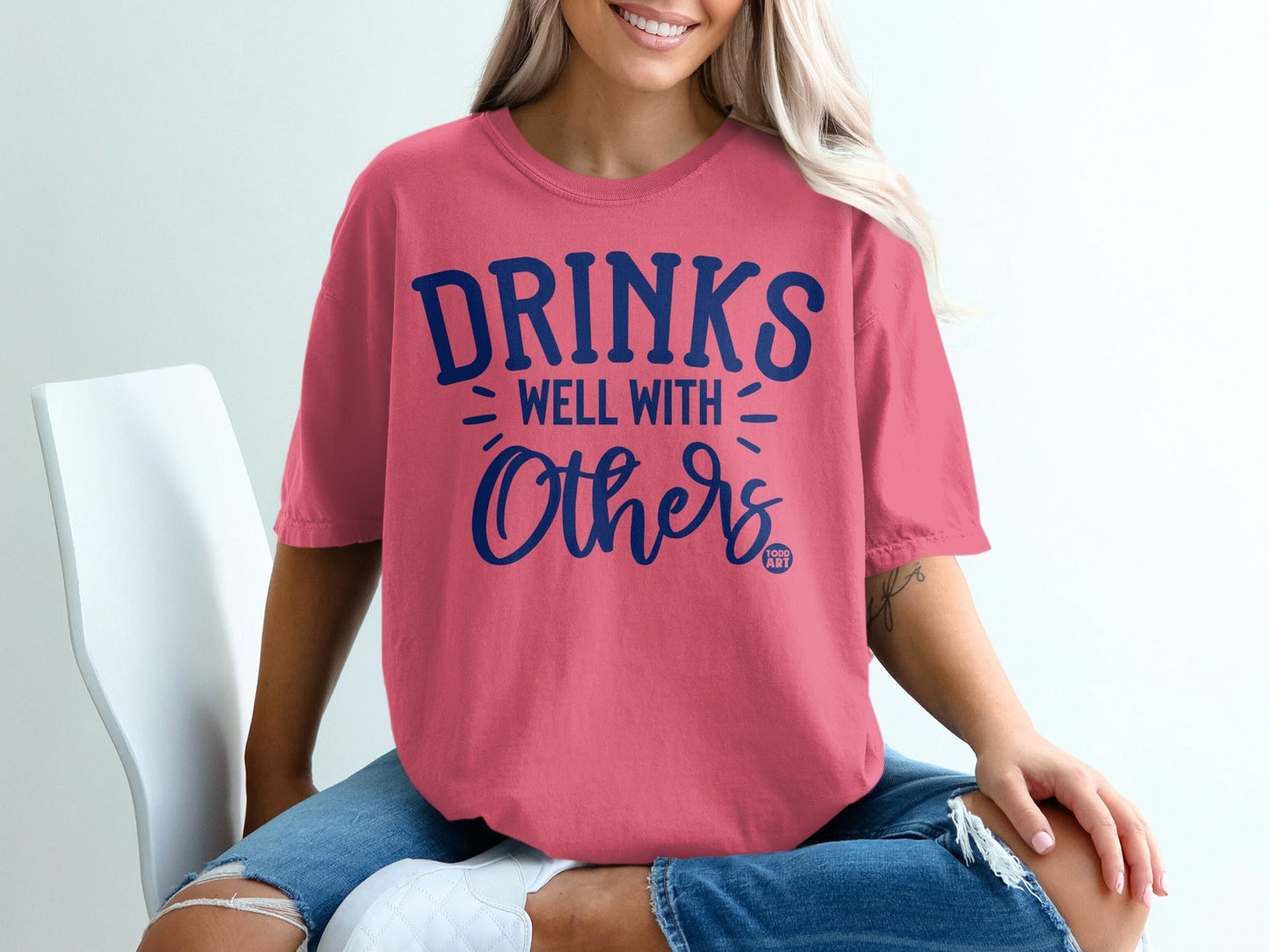 Drinks Well With Others Graphic T-Shirt