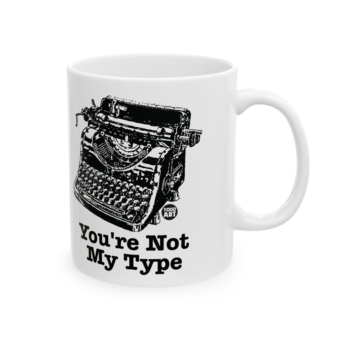 Typewriter Blues Todd Art Mug