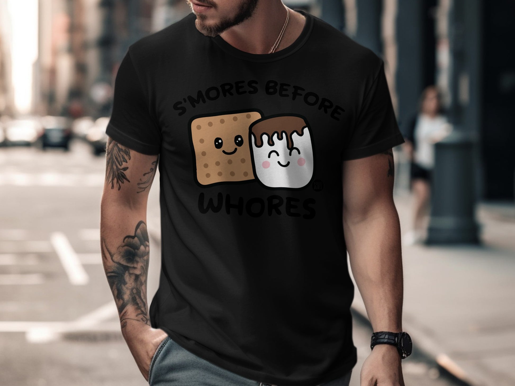 S'mores Before Whores Funny Graphic T-shirt