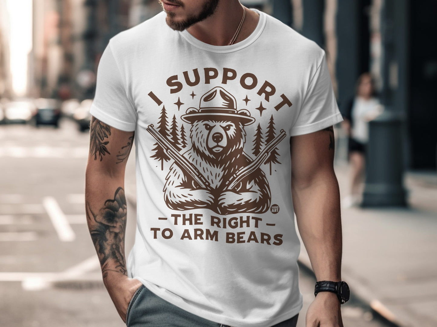 I Support The Right To Arm Bears Graphic Tee