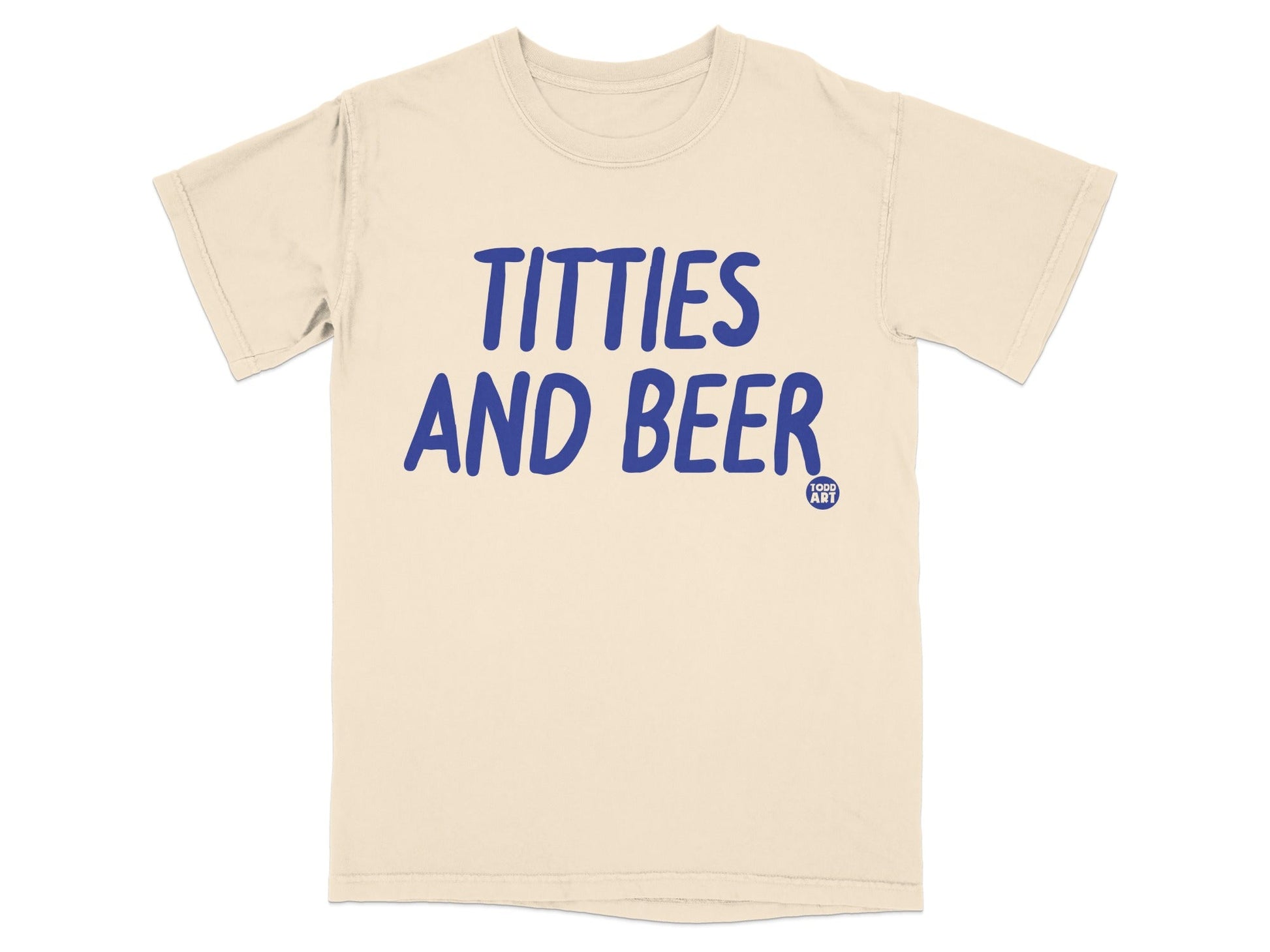 Titties and Beer Graphic Printed T-Shirt for Sale