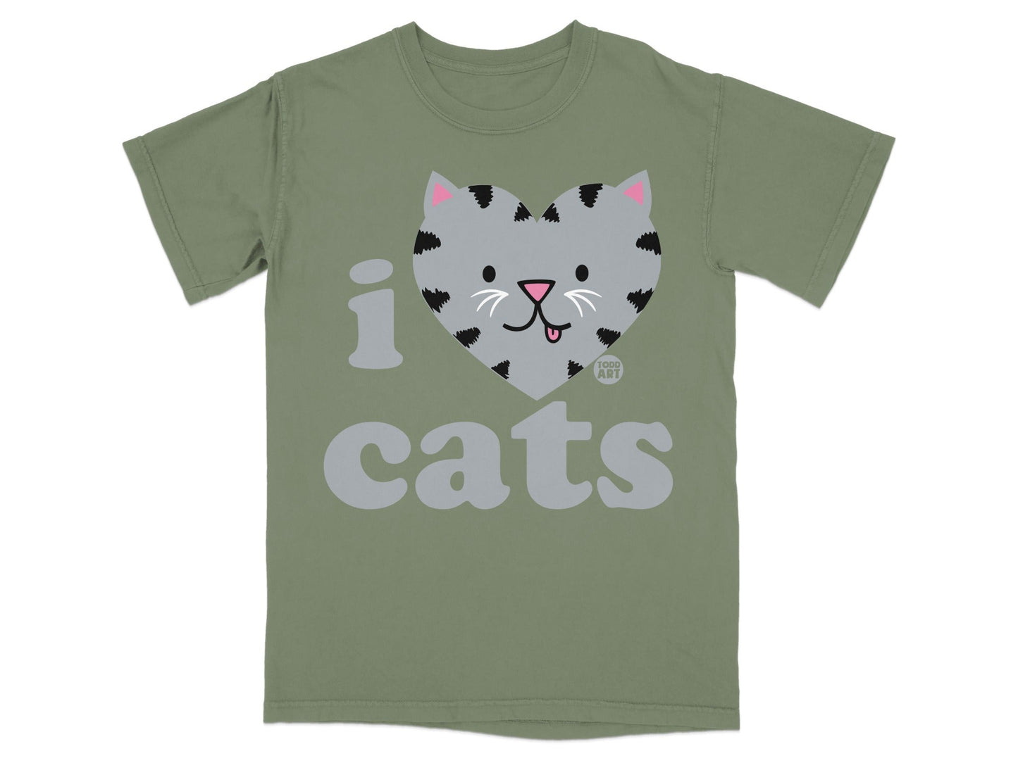 I Heart Cats Adorable Graphic T-shirt for Cat Lovers