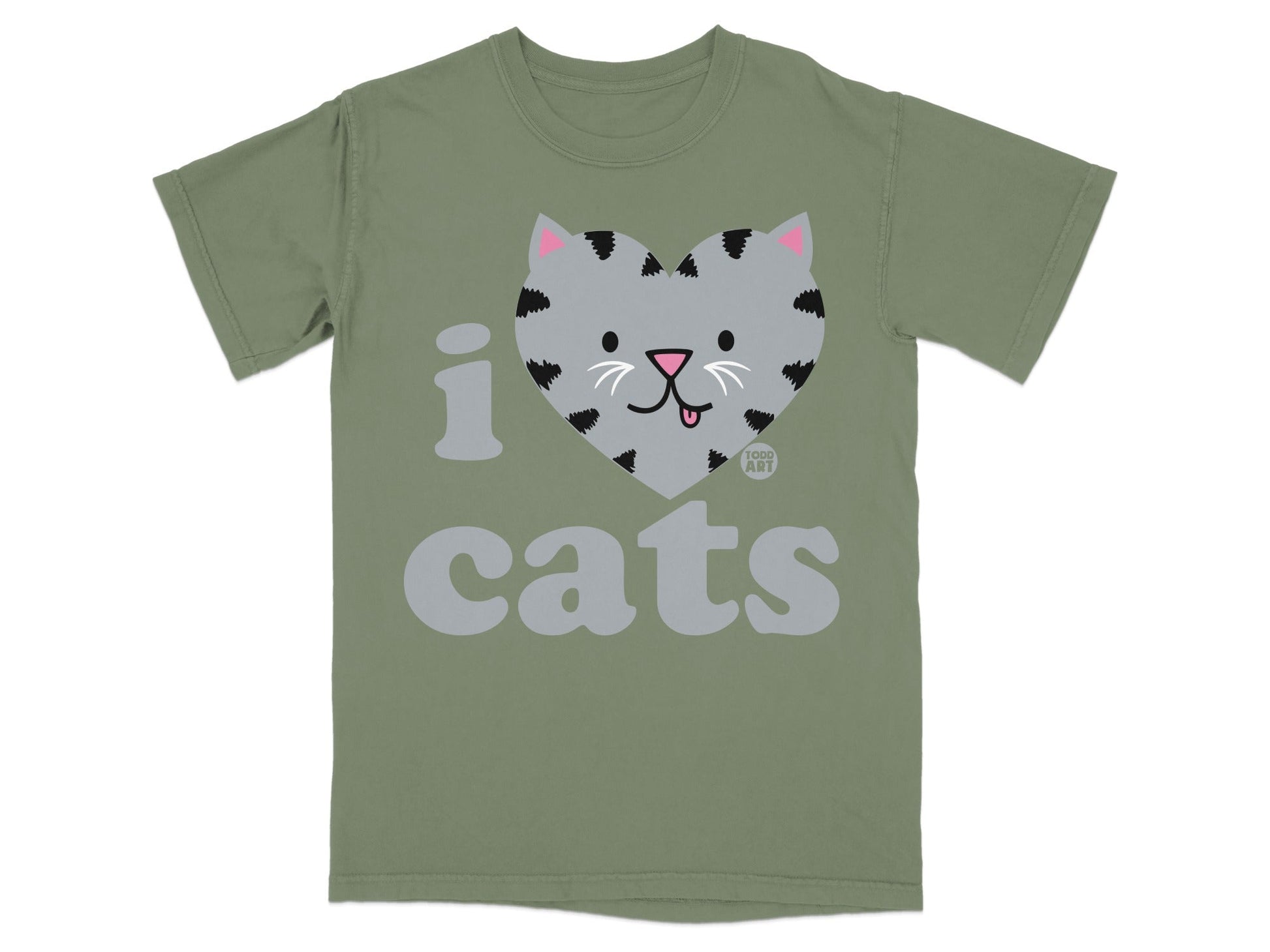 I Heart Cats Adorable Graphic T-shirt for Cat Lovers