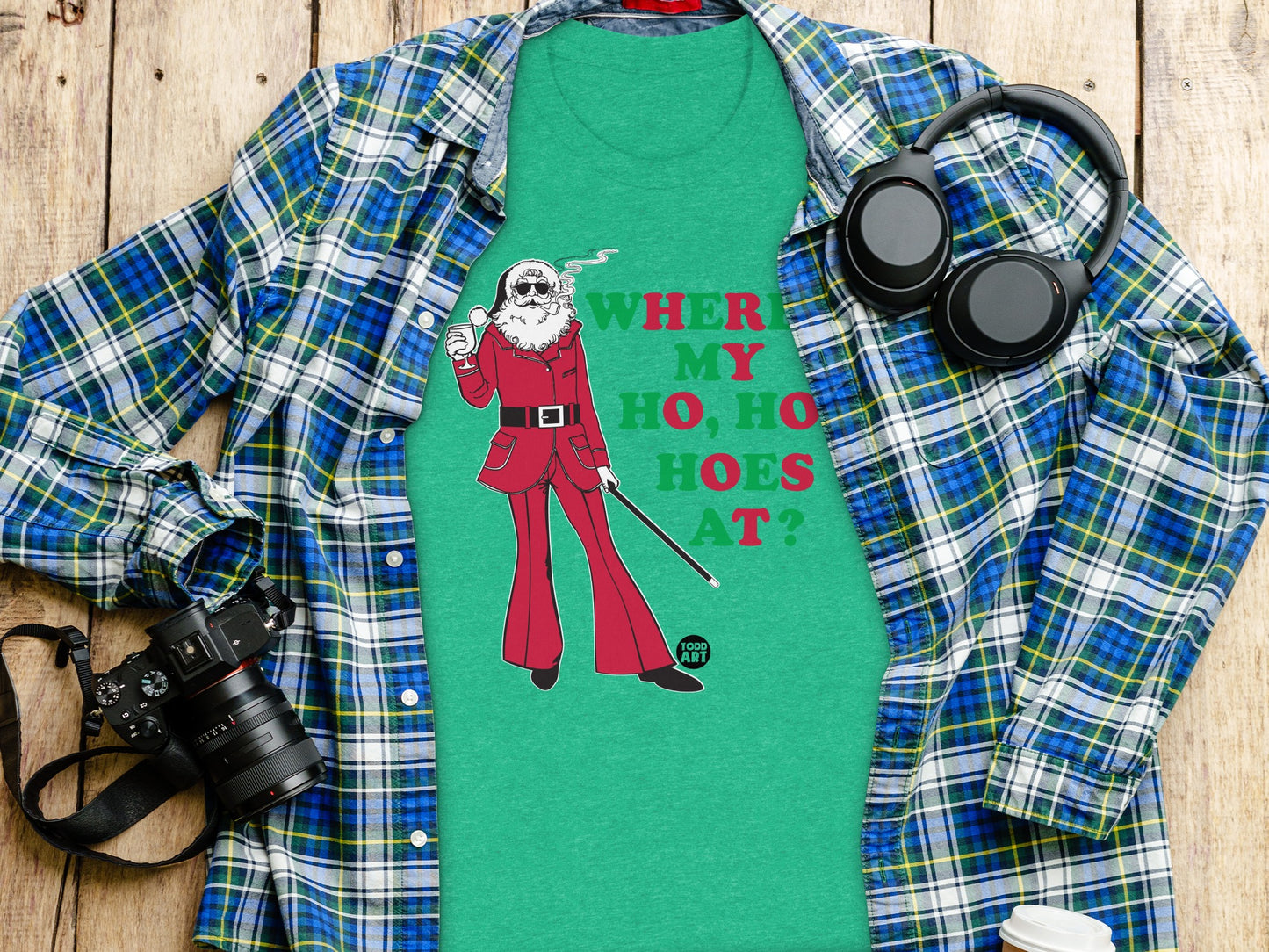Where My Ho Ho Hoes At Funny Christmas Shirt