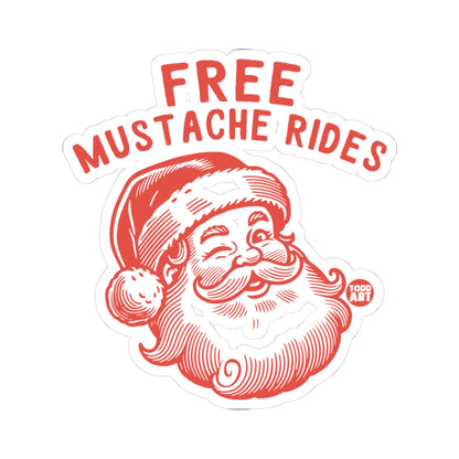 Free Mustache Rides Todd Art Sticker