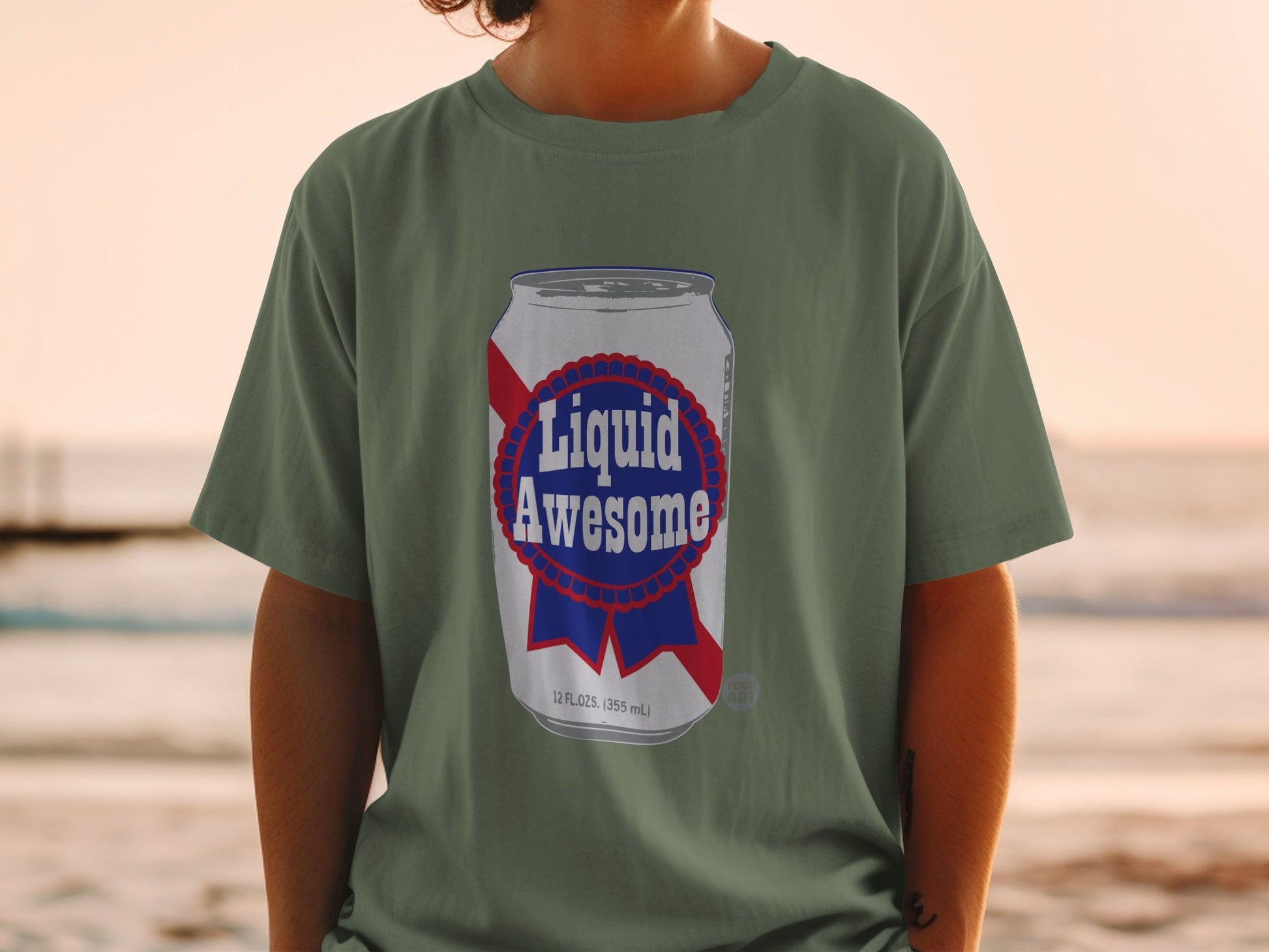 Liquid Awesome Can Design T-shirt Product