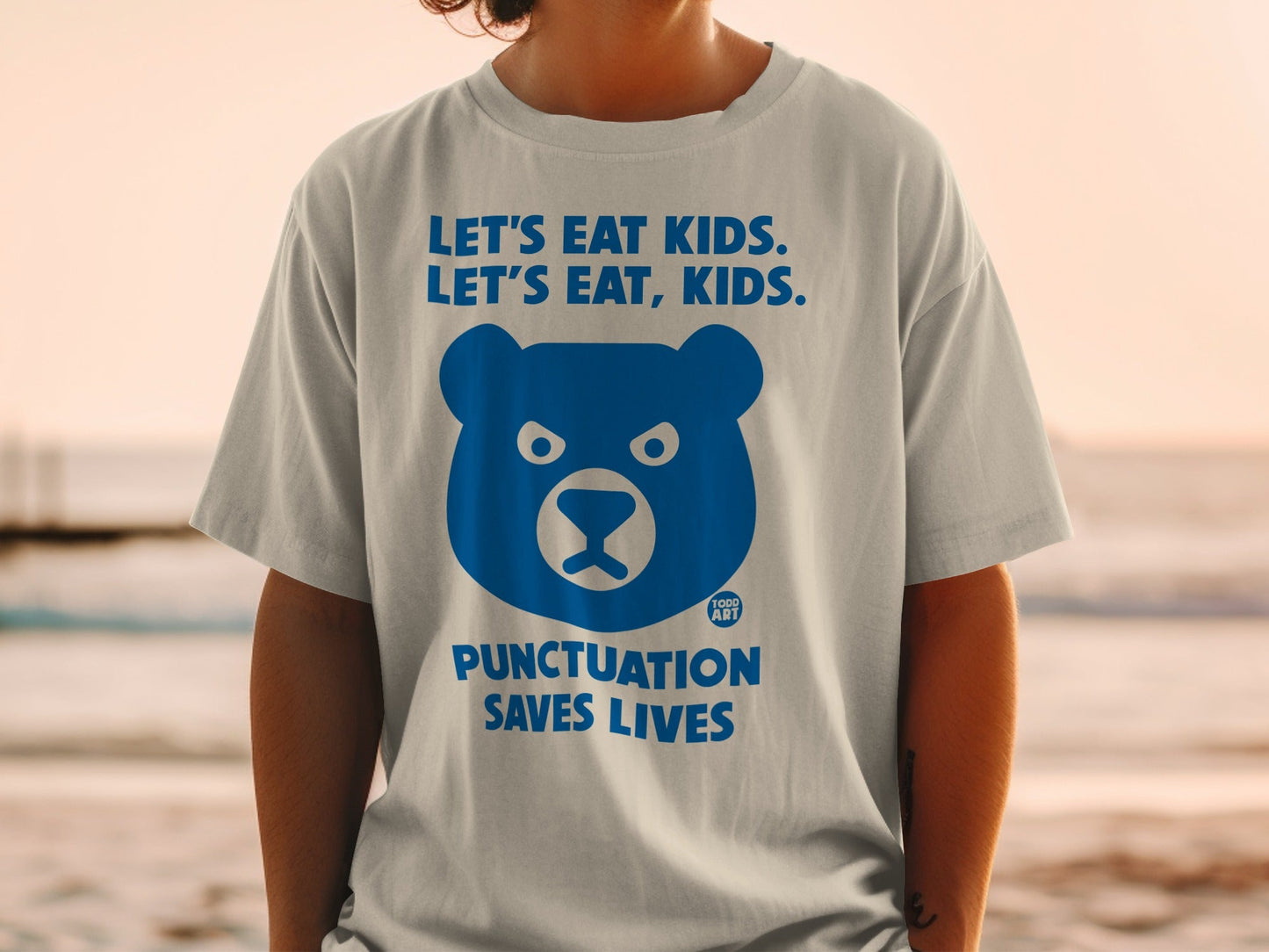 Let's Eat Kids Punctuation Saves Lives T-shirt