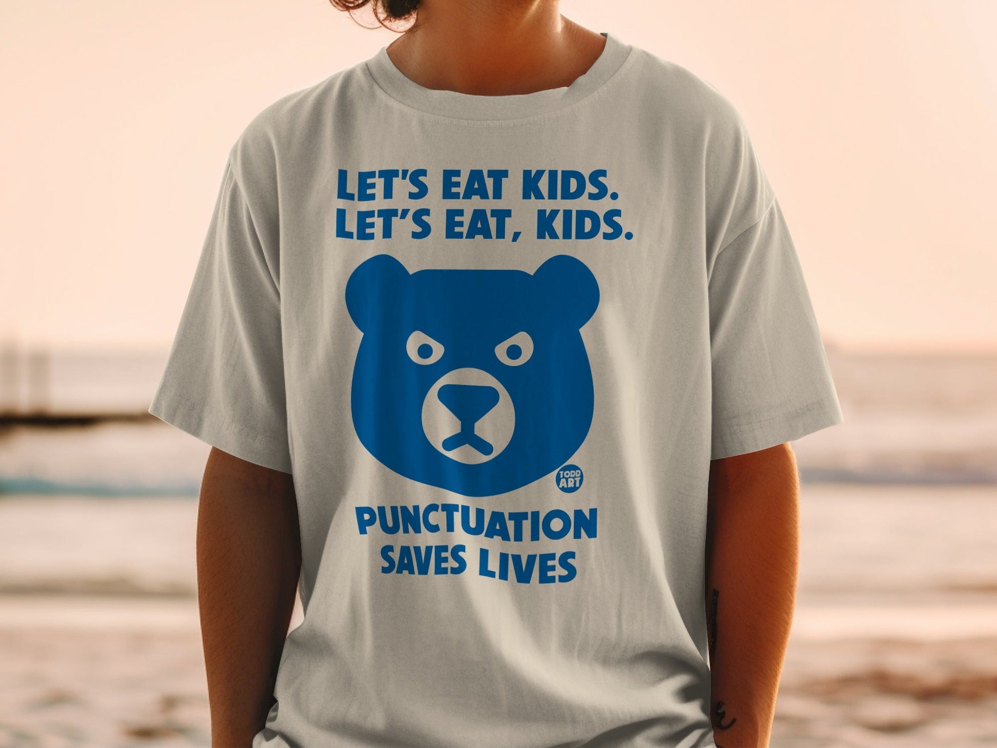 Let's Eat Kids Punctuation Saves Lives T-shirt