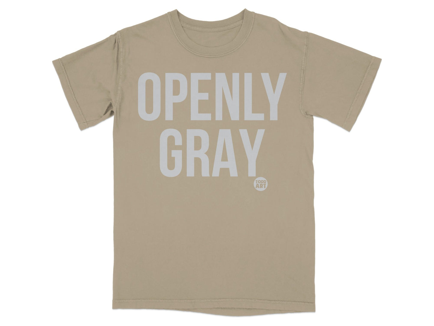 Openly Gray Todd Art Graphic Tee Shirt
