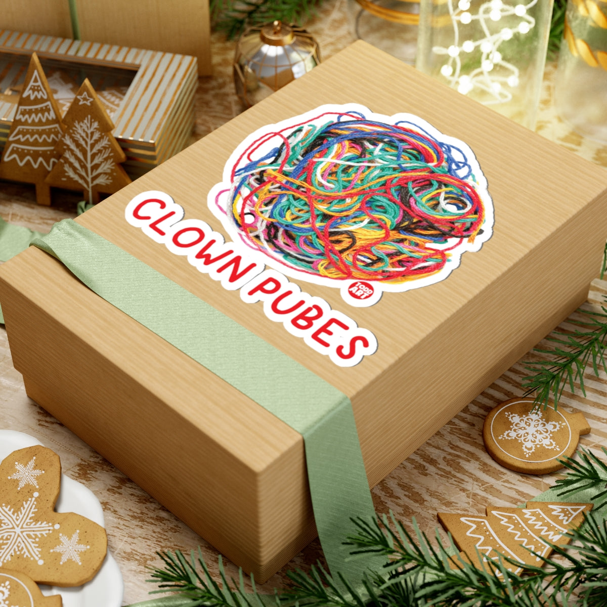 Clown PubesTodd Art Sticker
