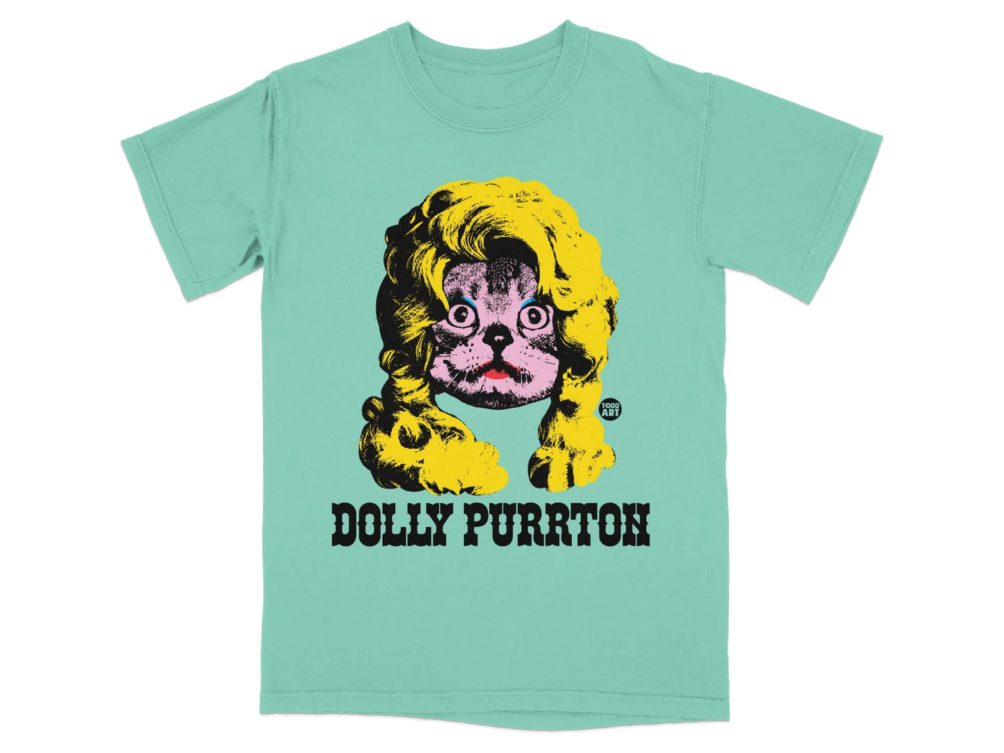 Dolly Purrton Graphic Short Sleeve Tee Shirt