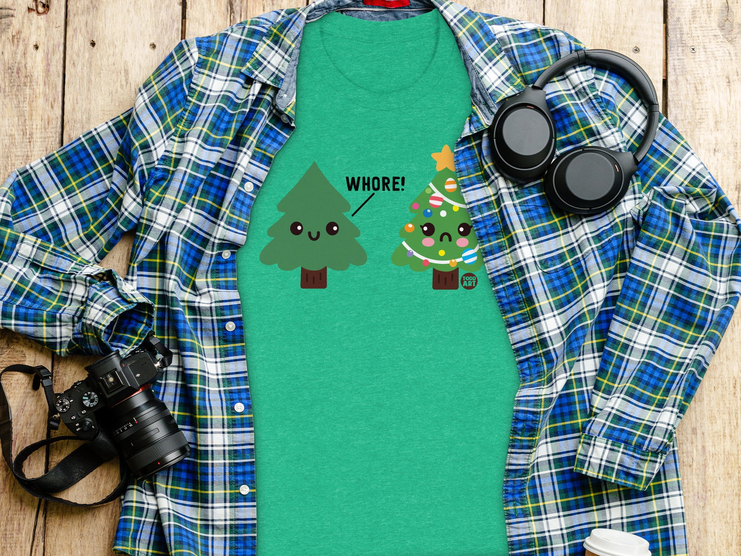 Funny Christmas Tree Graphic Unisex Apparel