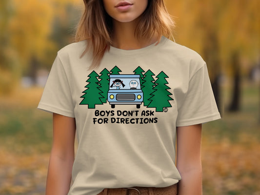 Boys Don't Ask For Directions Graphic T-Shirt
