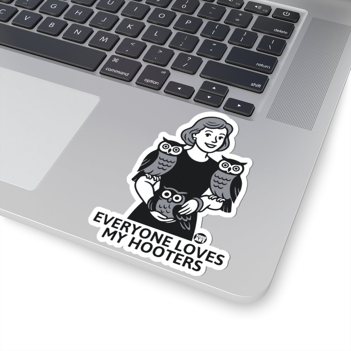 Owl LadyTodd Art Sticker