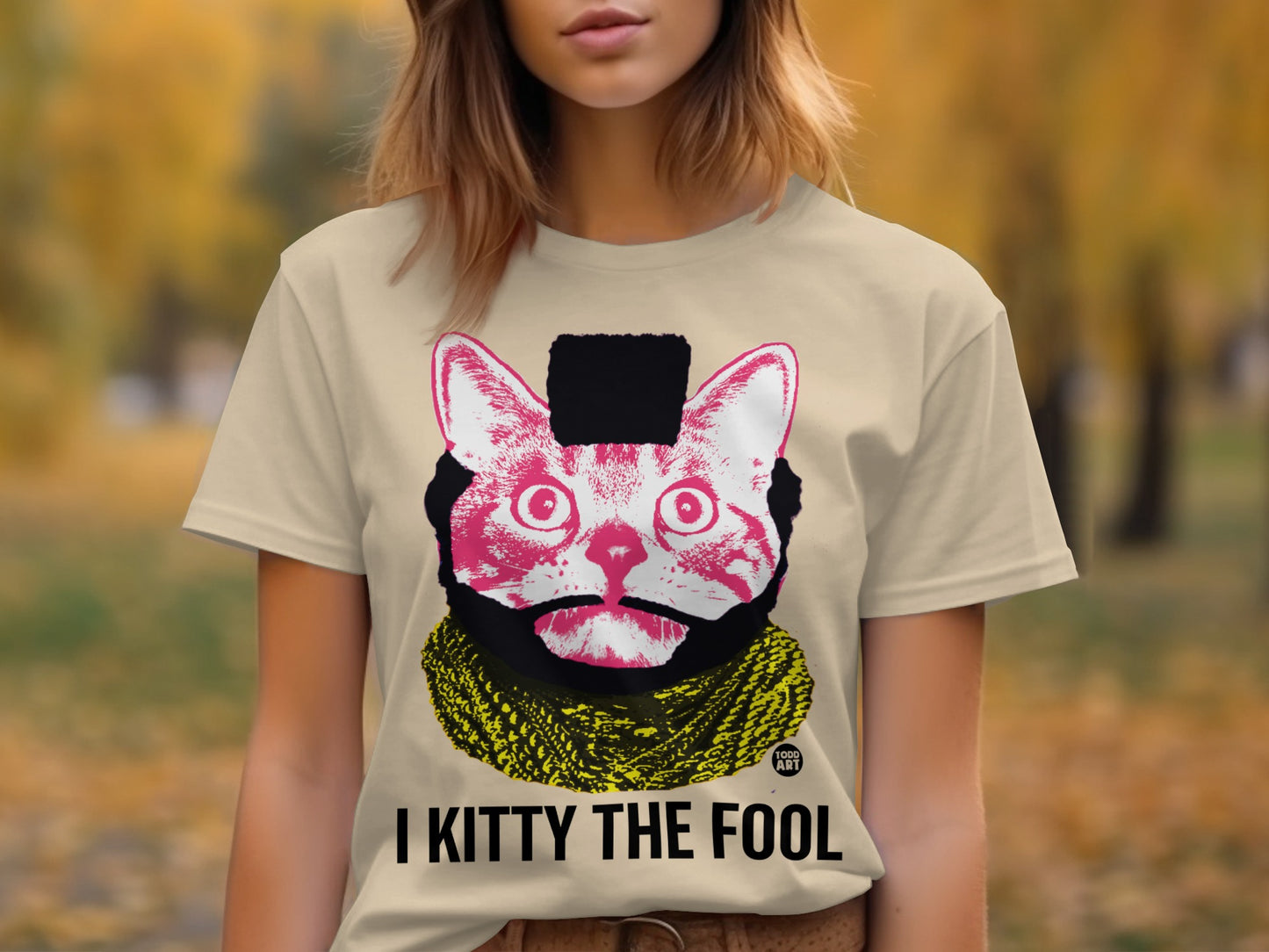 I Kitty The Fool Graphic Cat Illustration Shirt