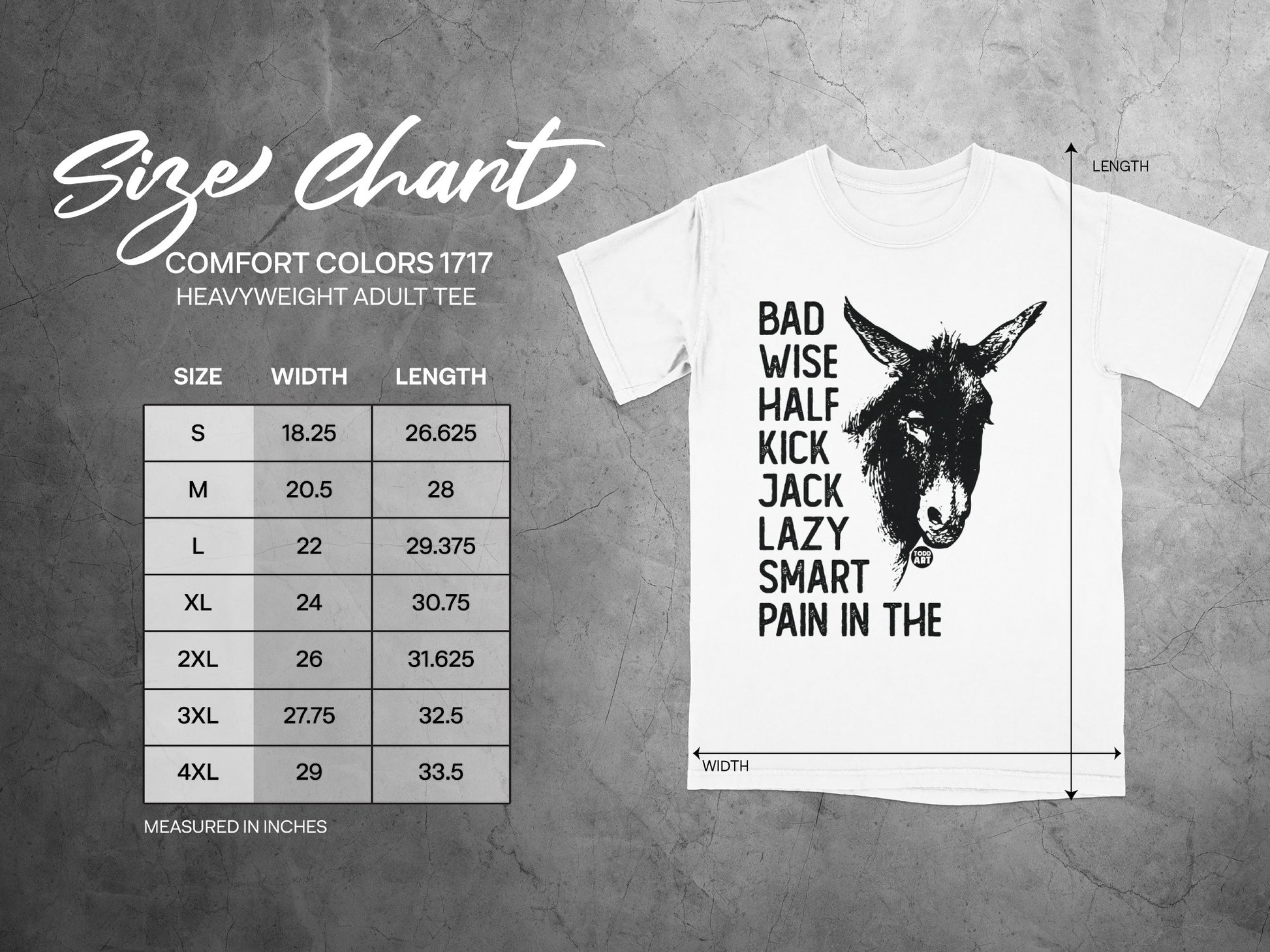 BAD WISE HALF KICK JACK LAZY SMART PAIN IN THE Adult Tee