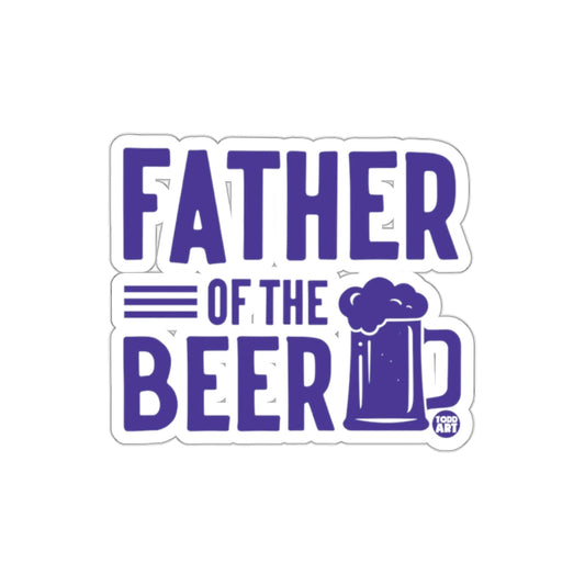 Father Of The Beer Bold Typography Sticker