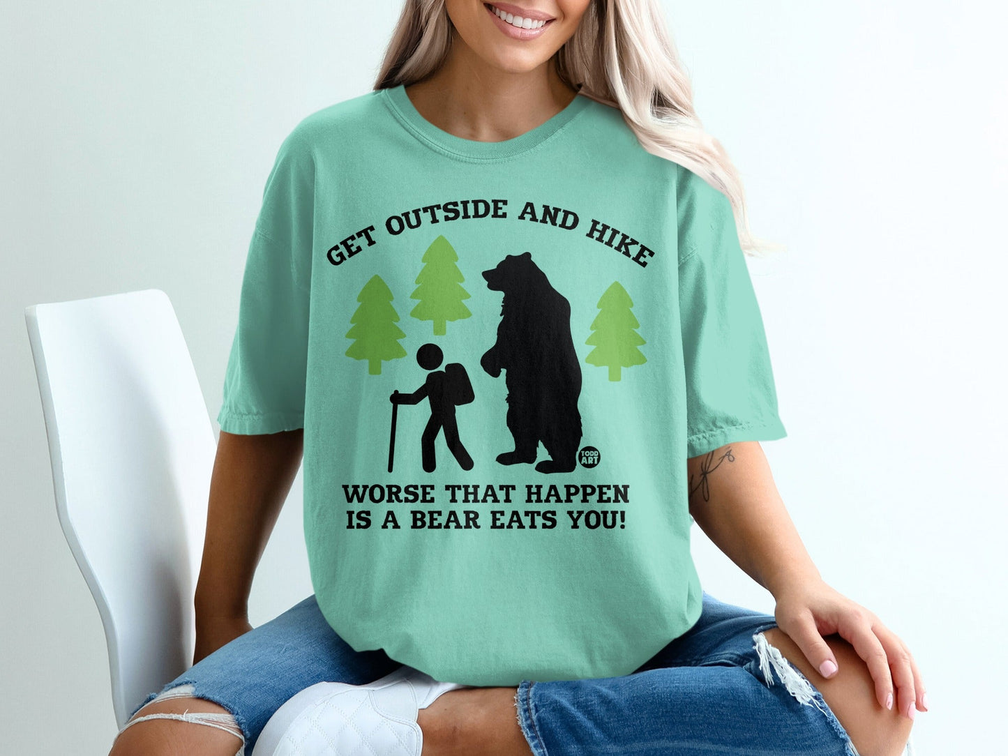 Get Outside and Hike Bear Eats You T-Shirt