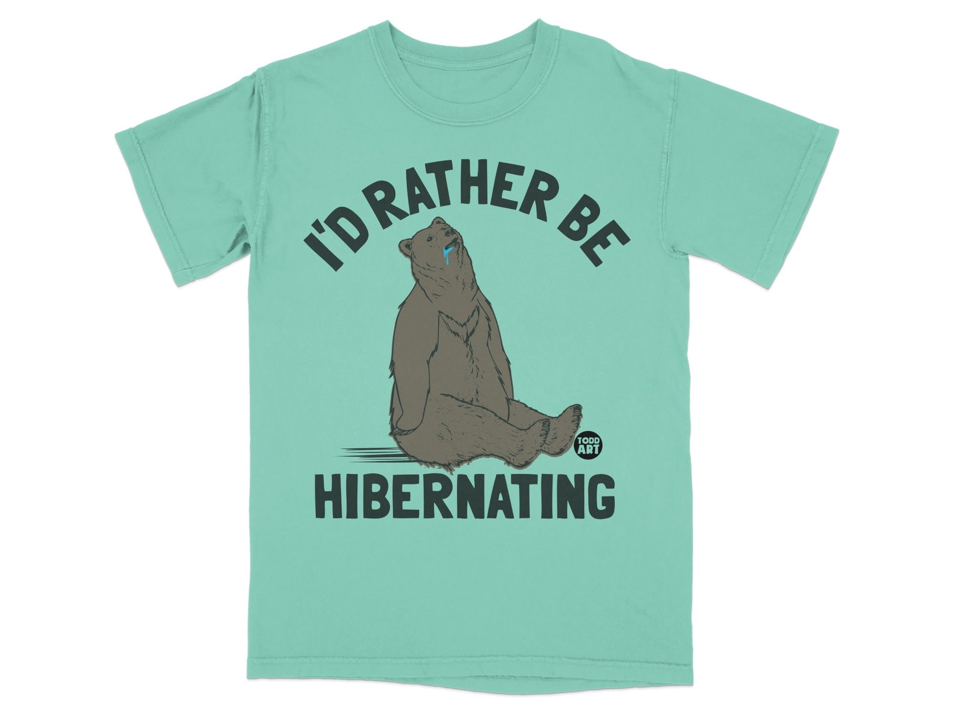 I'd Rather Be Hibernating Bear Graphic T-Shirt