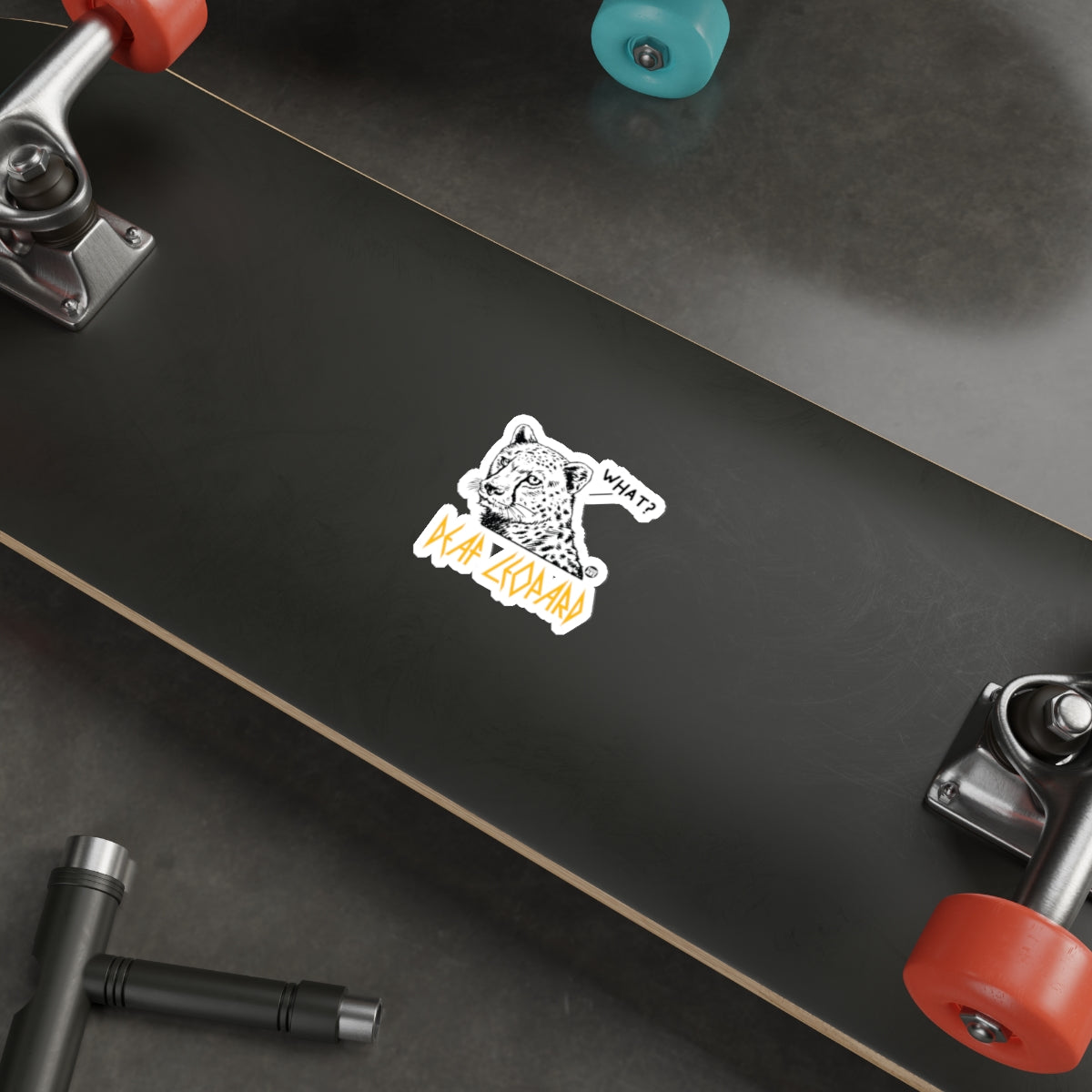 Cool Skateboard Tiger Sticker Graphic for Skater Deck