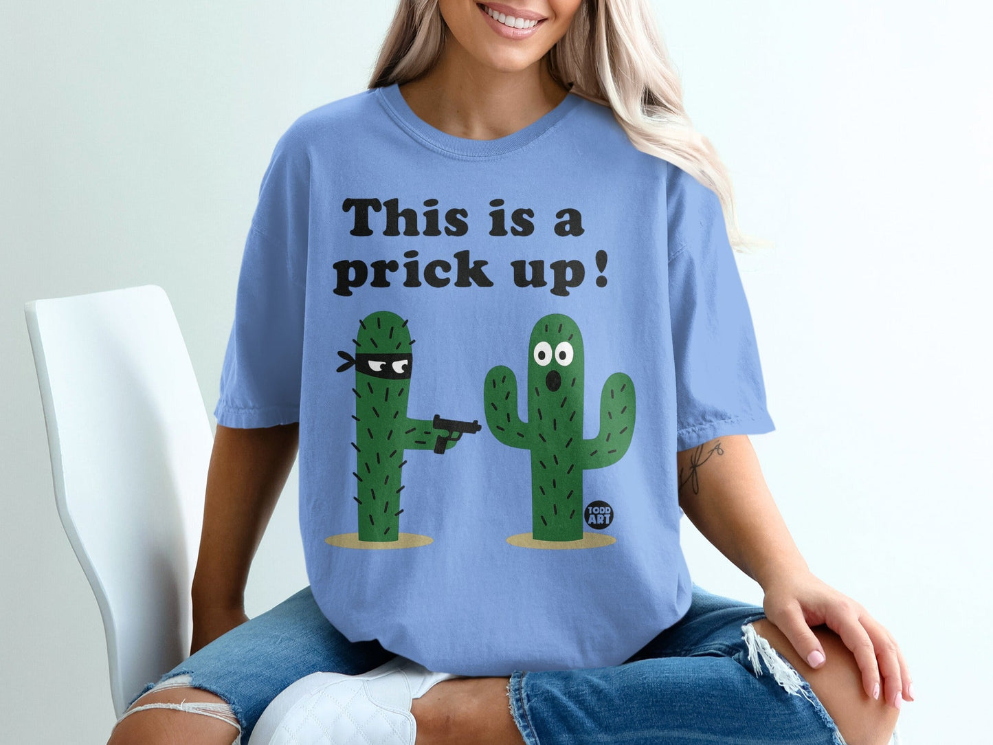 This is a prick up funny cactus themed t-shirt
