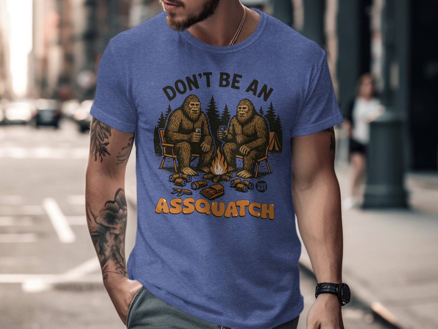 Don't Be An Assquatch Funny Sasquatch Graphic Tee