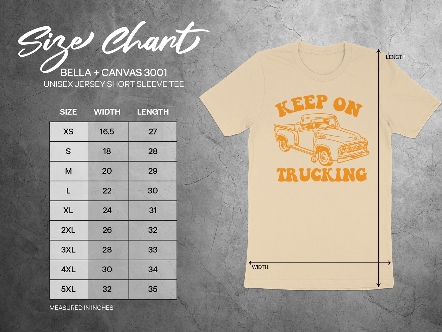 Keep On Trucking Graphic Unisex Jersey Short Sleeve Tee