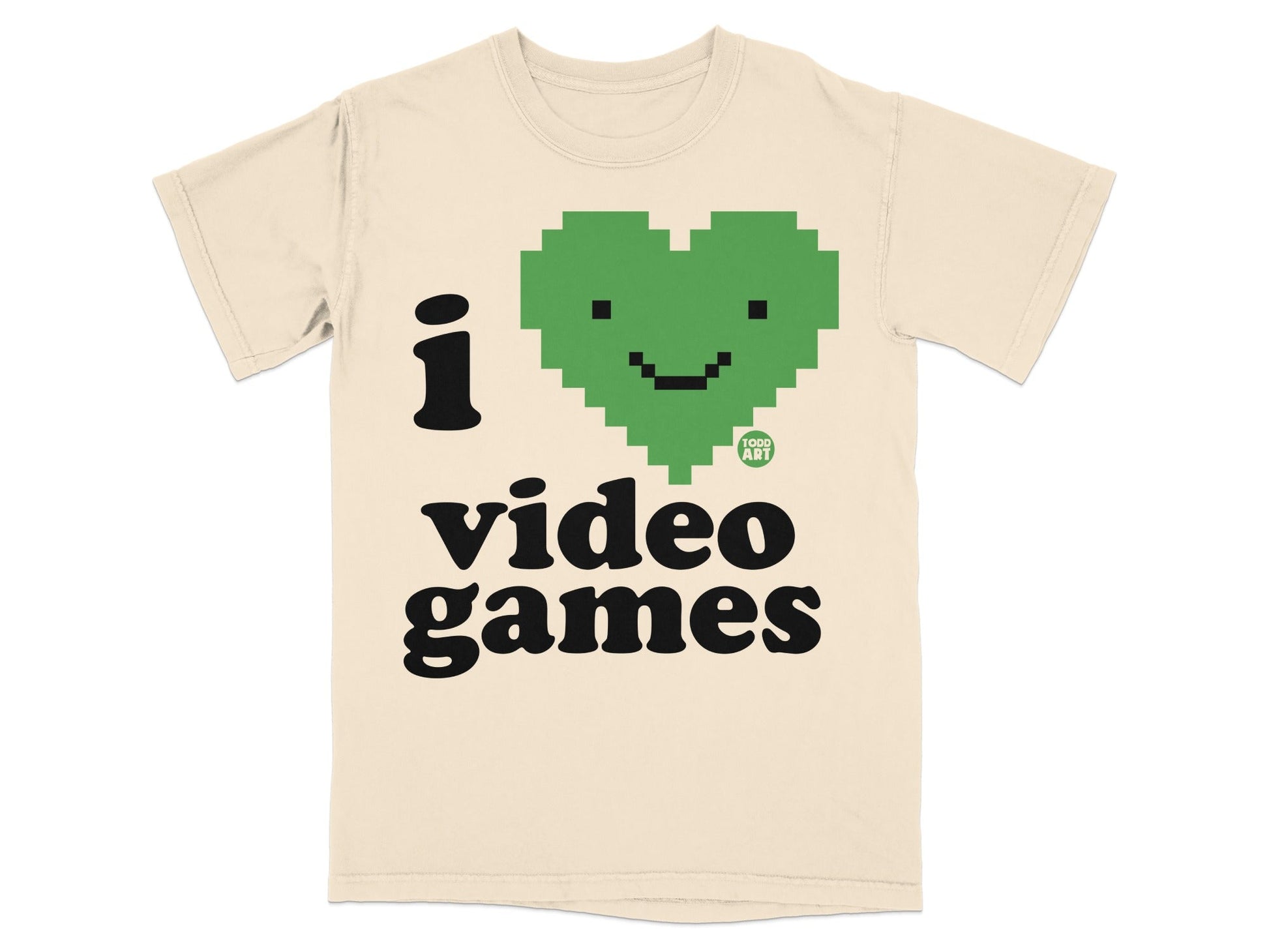 I Heart Video Games Graphic T-shirt Casual Tee
