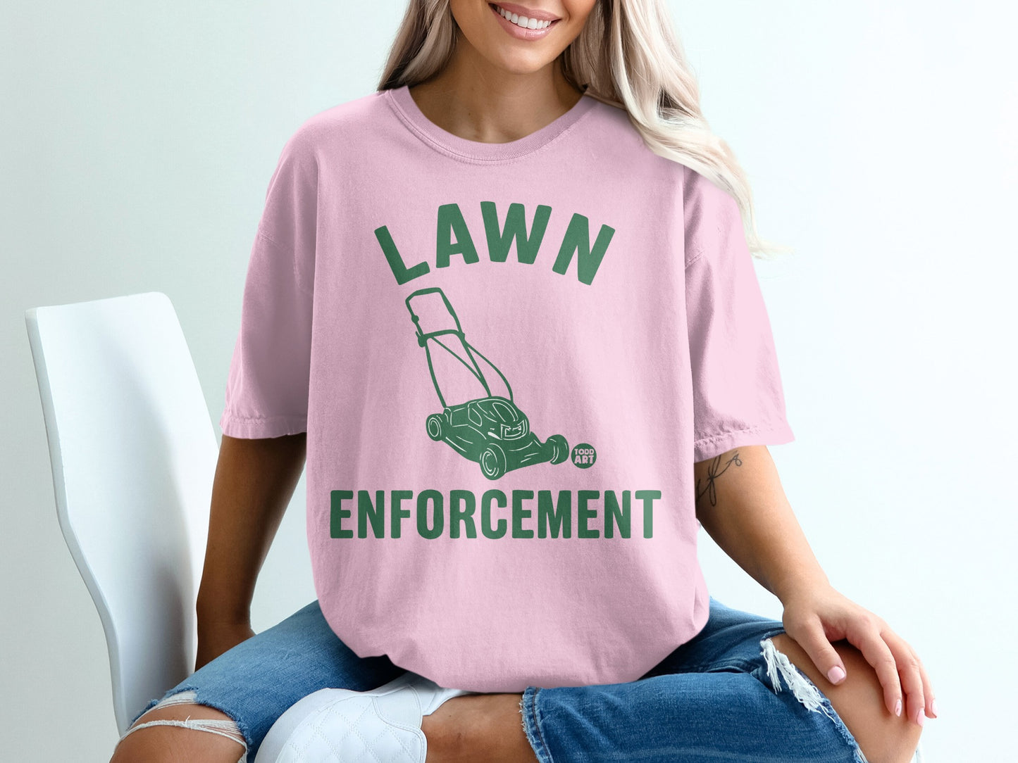 Funny Lawn Enforcement Lawnmower Graphic product type