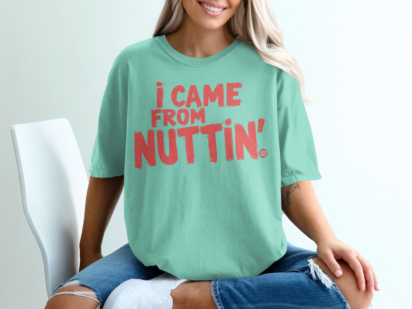 I Came From Nuttin' Graphic Tee Shirt