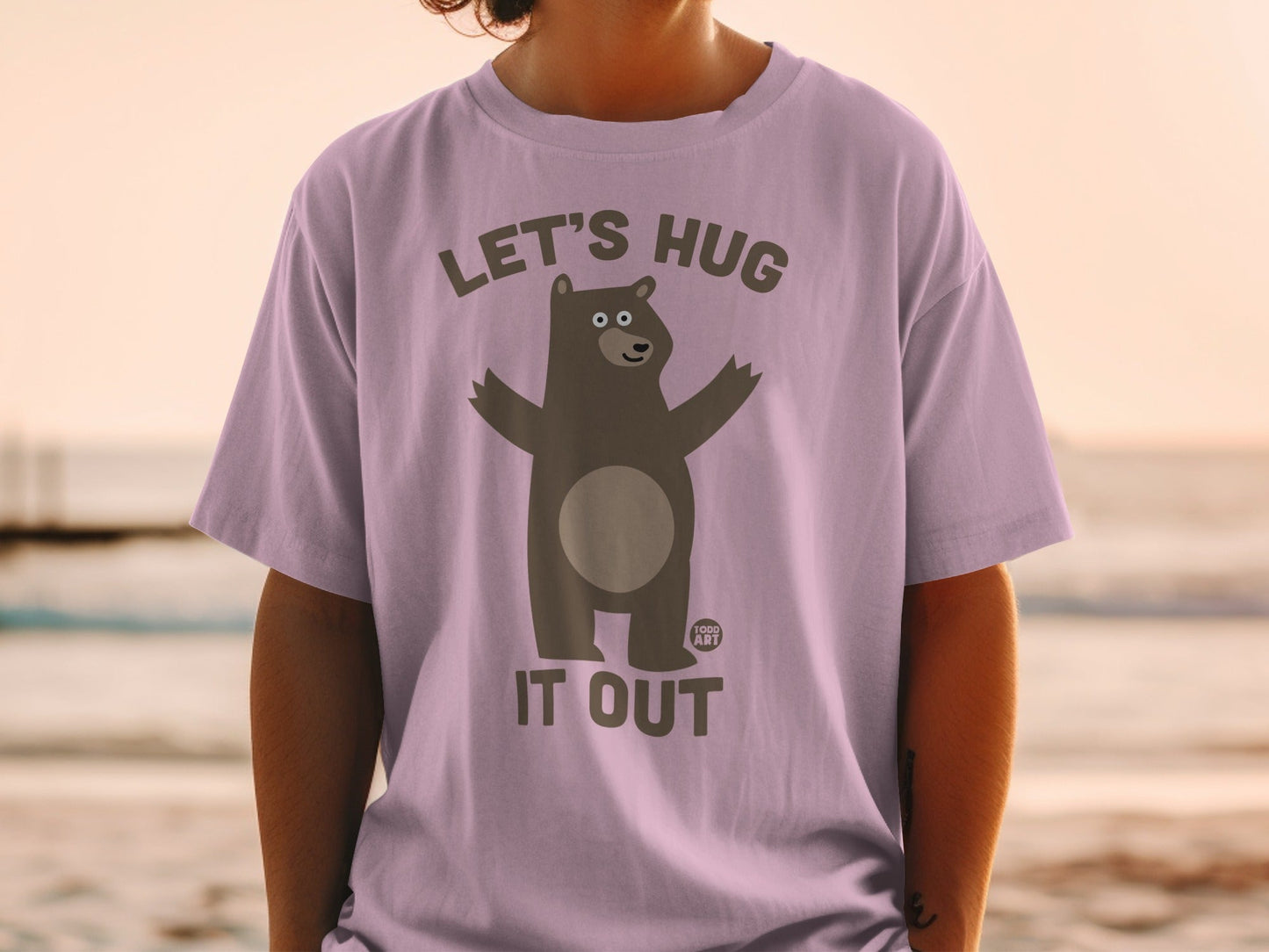 Let's Hug It Out Bear Graphic T-Shirt Product