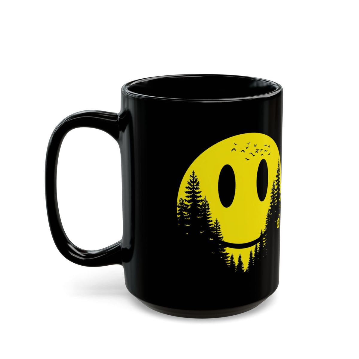 Smiley Face Forest Todd Art Mug
