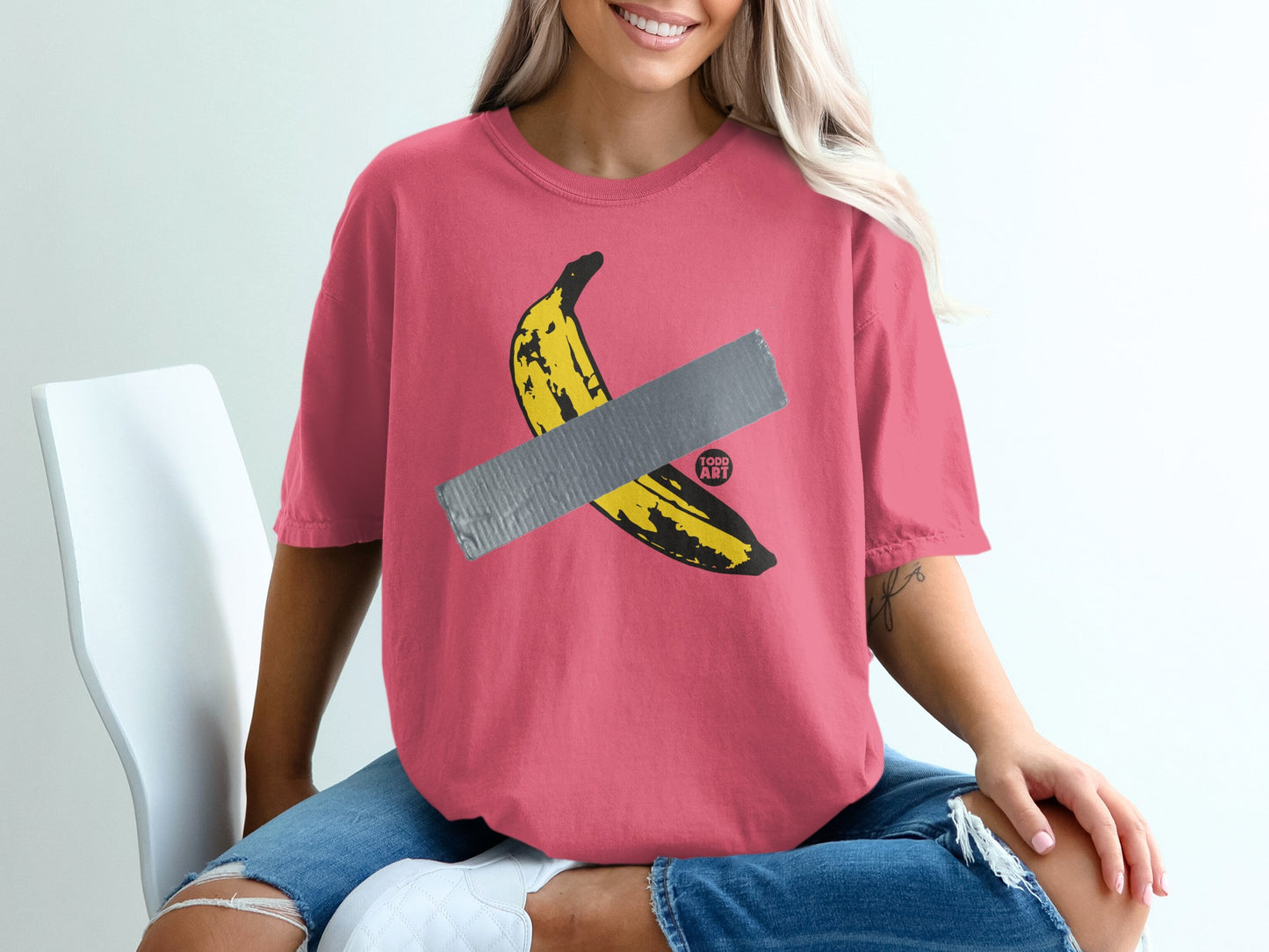 Banana Duct Tape Food Art Todd Art Design T-Shirt