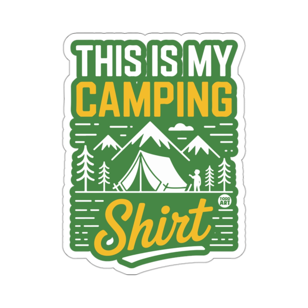 THIS IS MY CAMPING Shirt Outdoors Mountain Forest Nature 