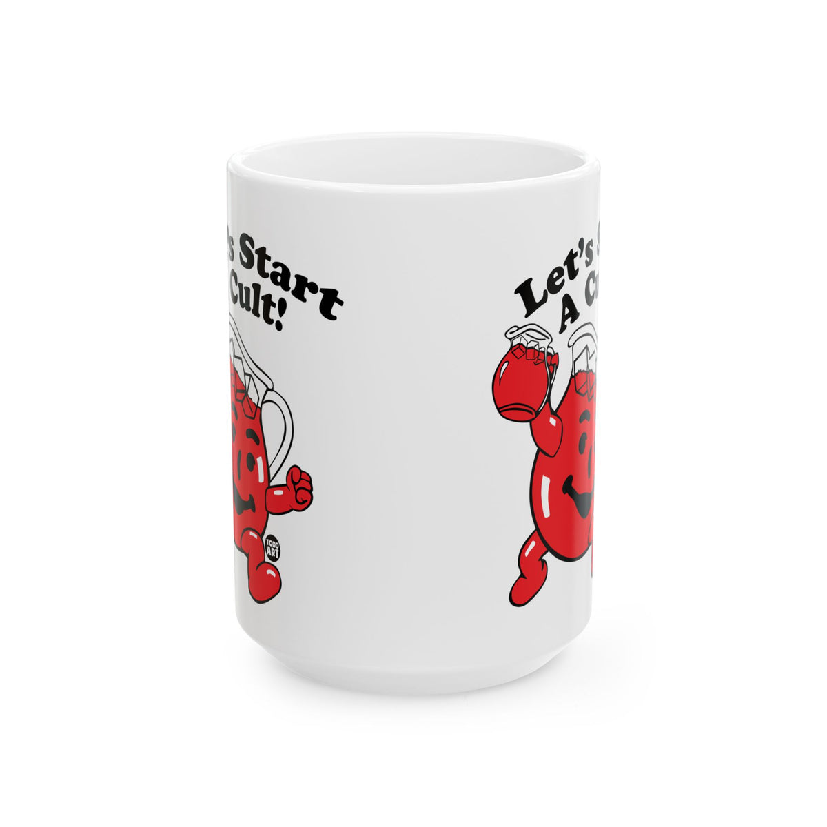 Cheerful Pitcher Character with Smile Todd Art Mug