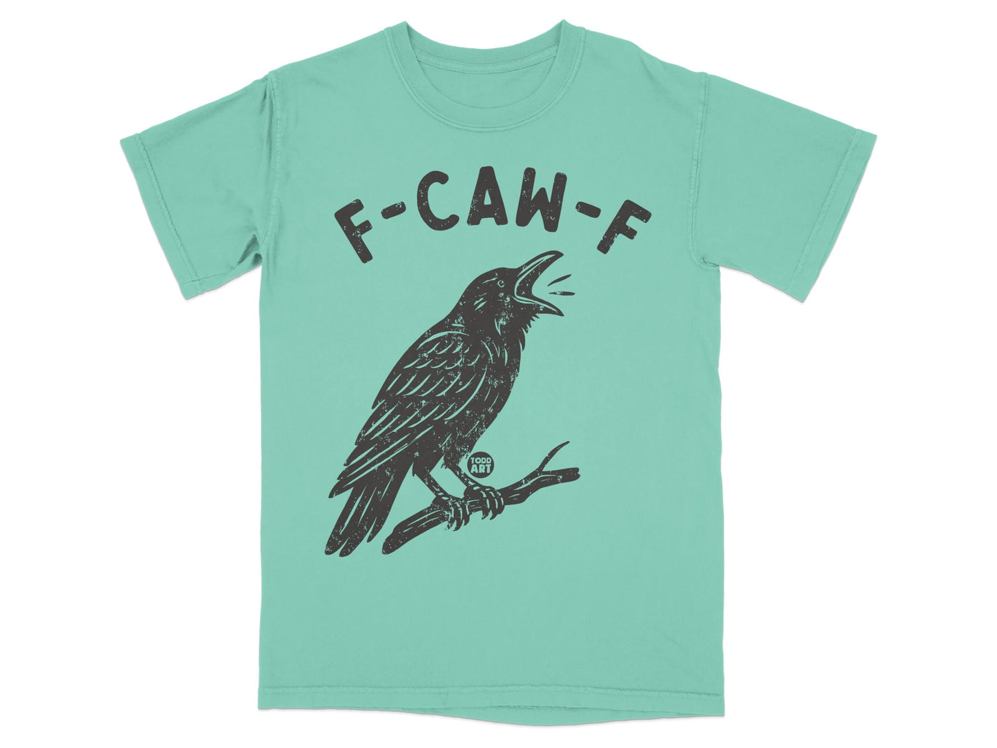 F-CAW-F Crow Graphic Design Todd Art T-Shirt Product
