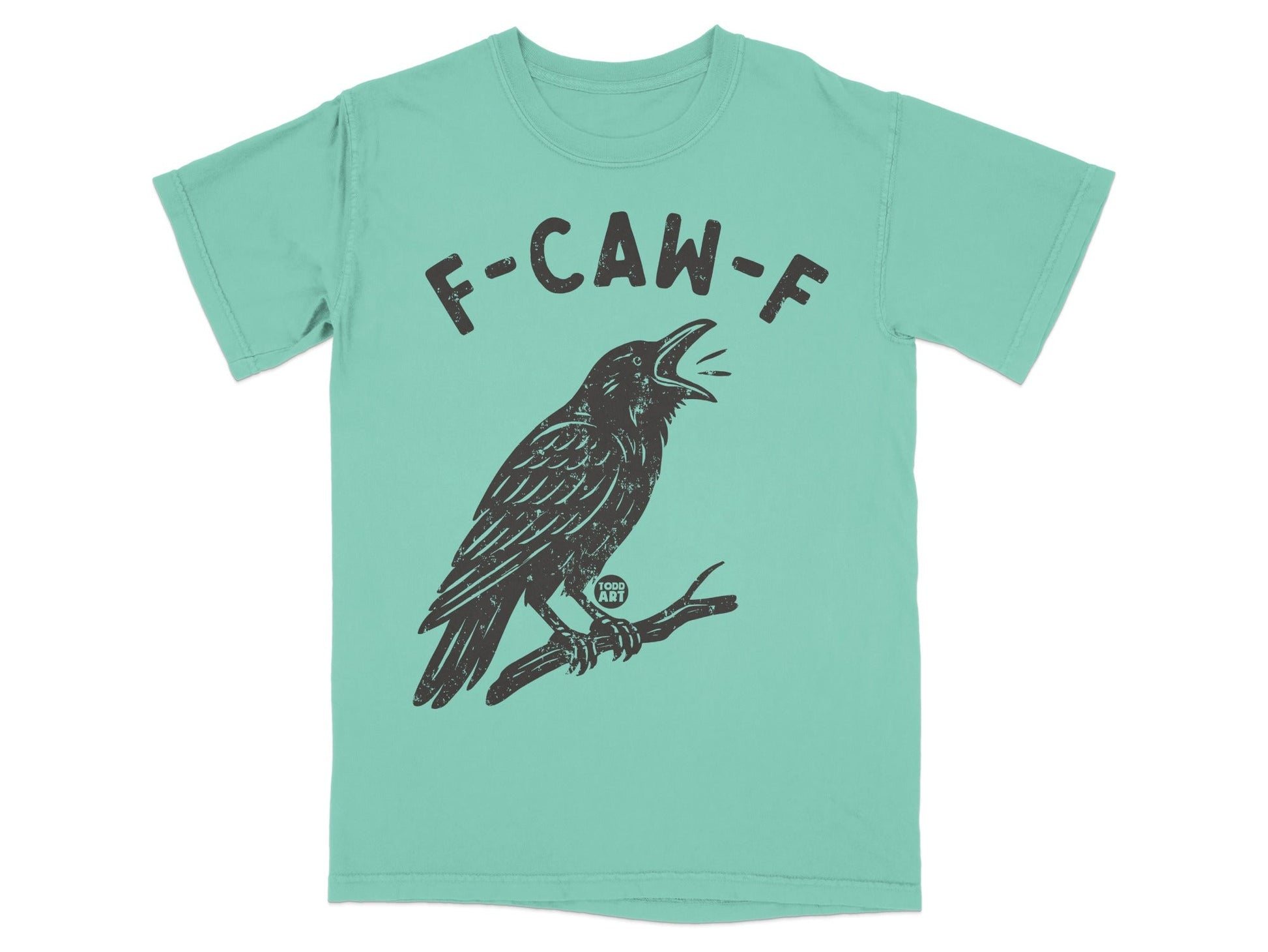 F-CAW-F Crow Graphic Design Todd Art T-Shirt Product